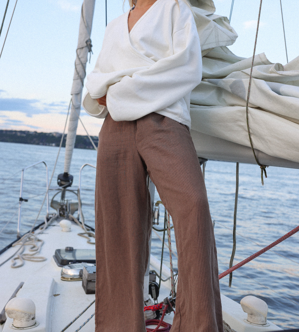 Pantalon en lin et coton  | ANGELI - SAVANE