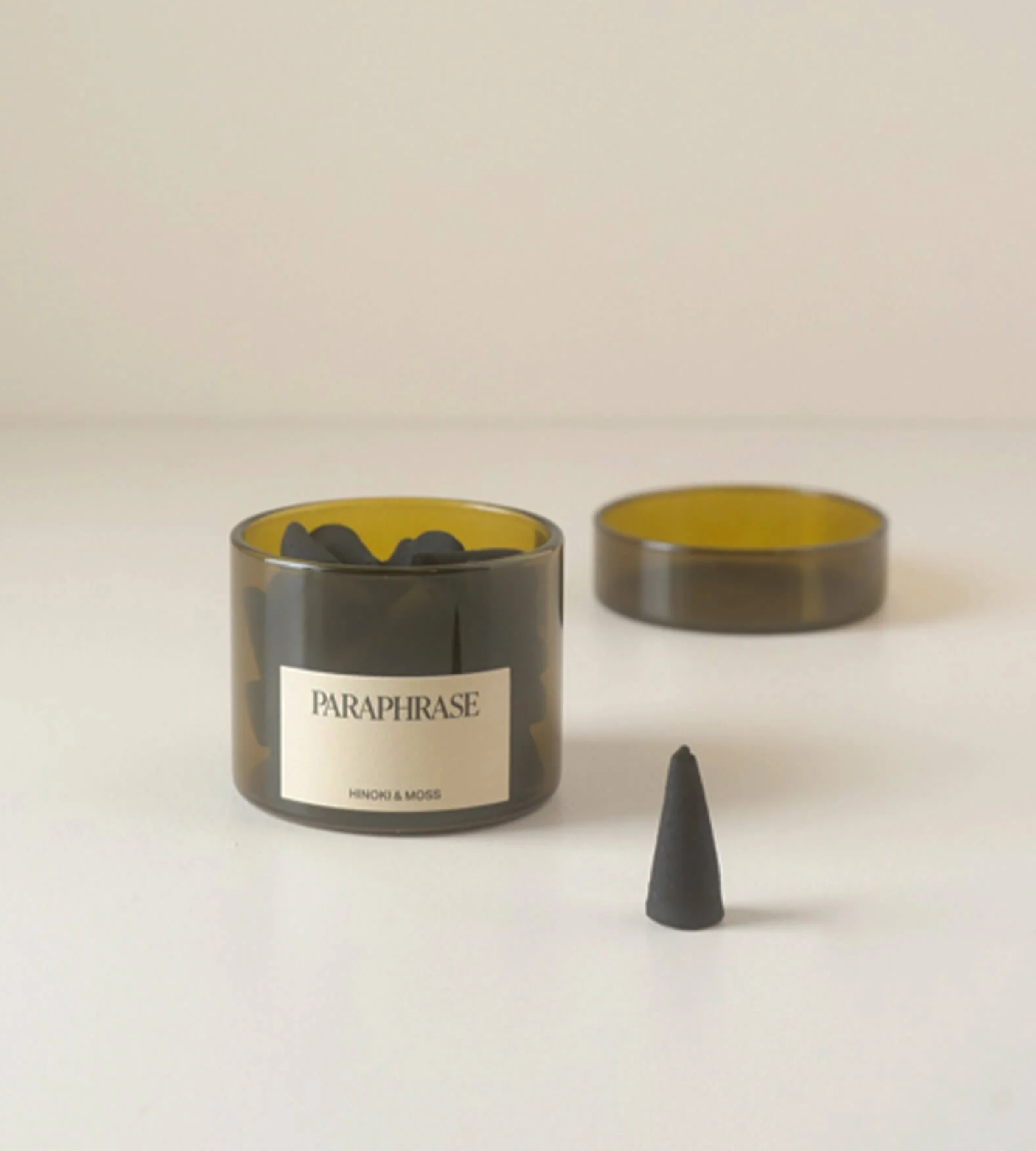 Cônes d'encens «Hinoki & moss» par Paraphrase