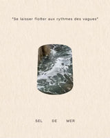 Bougie de soya | Sel de mer - «SE LAISSER FLOTTER AUX RYTHMES DES VAGUES»
