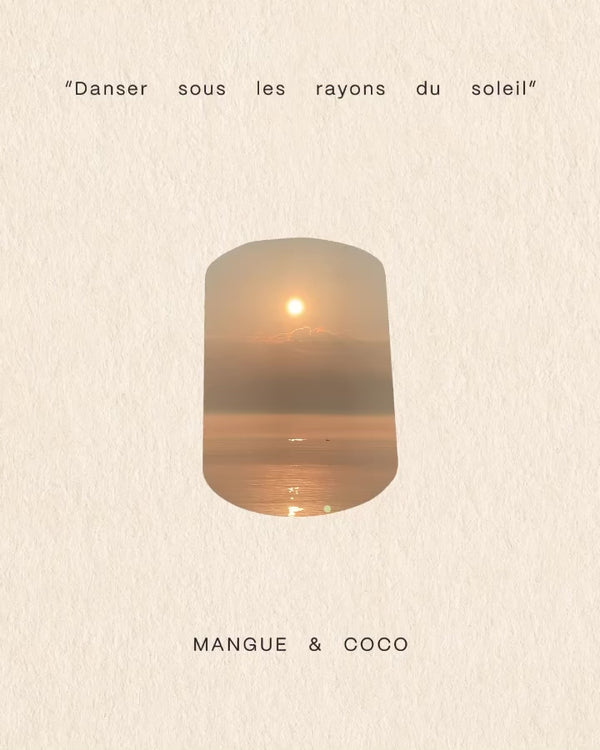 Bougie de soya | Coco & Mango - «DANSER SOUS LES RAYONS DU SOLEIL»