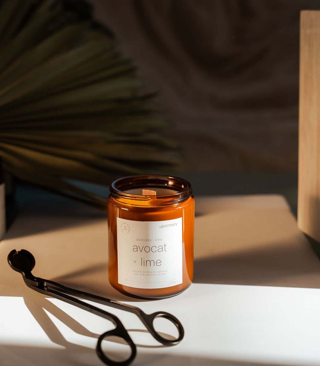 Bougie de soja | Avocat & Lime - UPSIMPLY