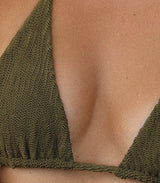 Bikini Top « LUNA » Textured - ALOES (ECO)