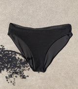 Bas de bikini « CLÉO » - Black towel (ECO)